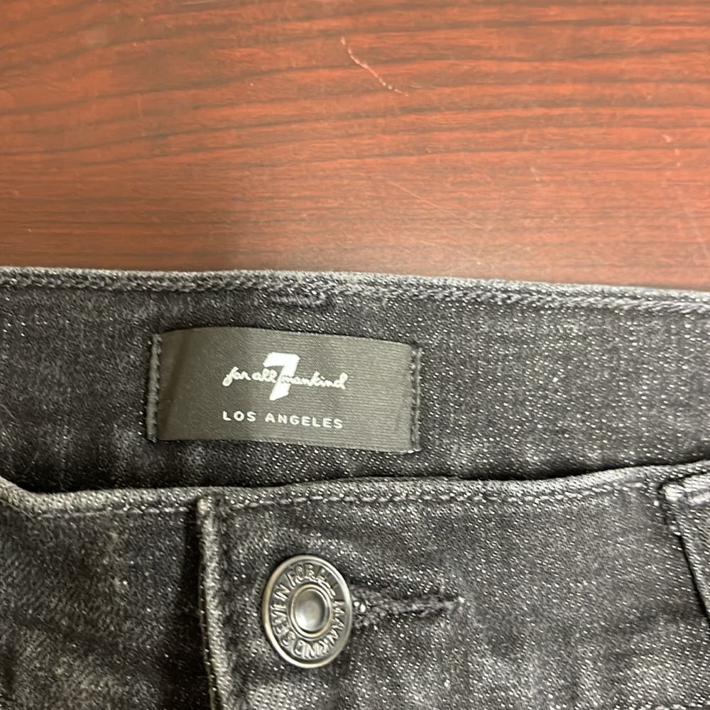 74% Cotton, 7 For All Mankind Short Jeans  some stretch, NWOT - Picture 2 of 11